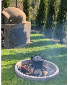 Prefabricerad eldstad i gjuten betong