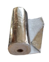 Aluminiumbelagd isolering - rökrörsisolering 12 mm x 1 m