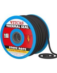 Mjukt svart tätningsrep 6 mm