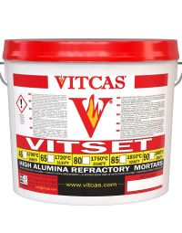 Vitset 45 – färdigblandat eldfast bruk 1700 °C